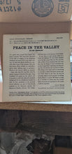 Load image into Gallery viewer, ELVIS PRESLEY GOLD STANDARD SERIES  PEACE IN THE VALLEY record and cover.
