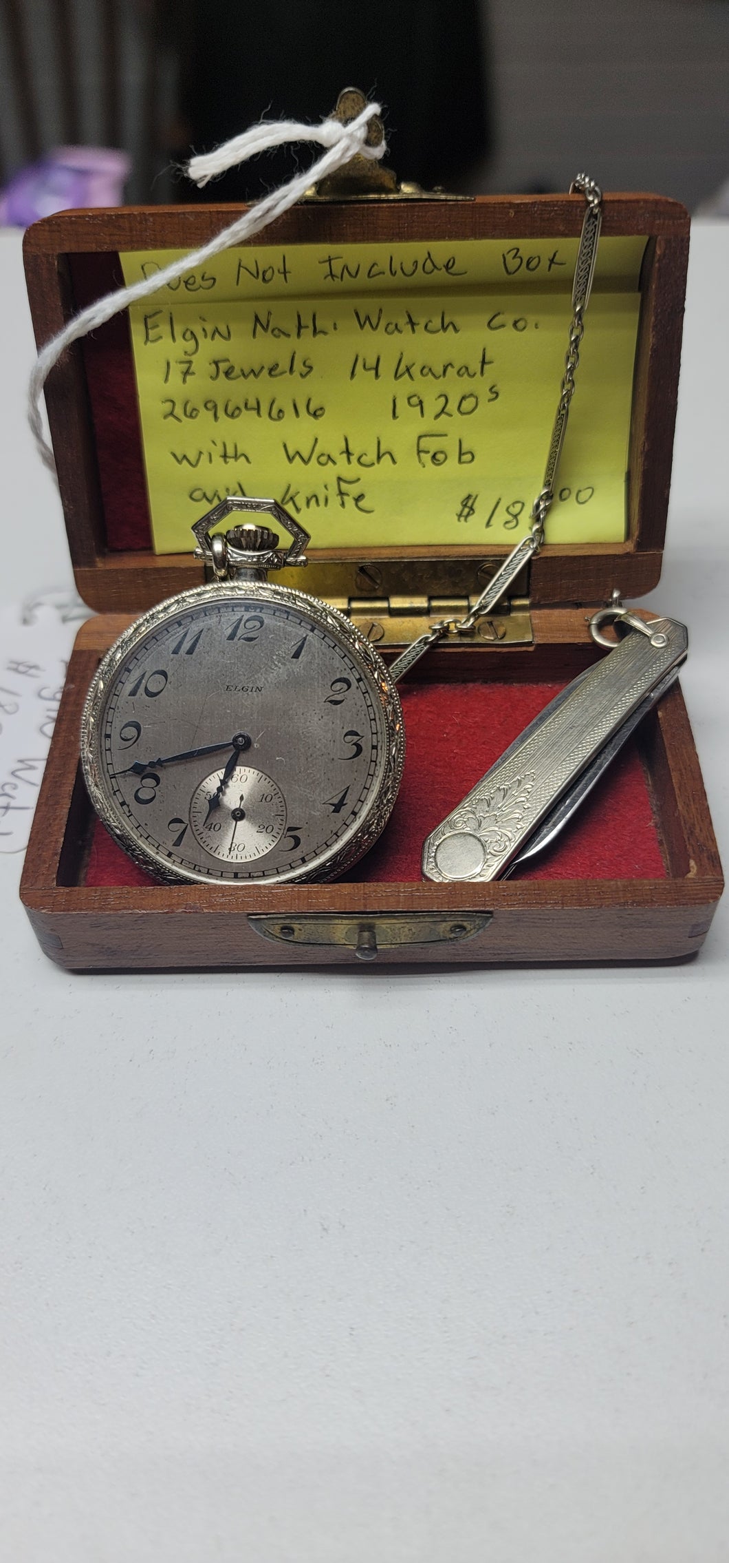 1920's watch fob and knife