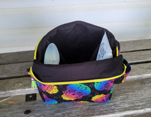 Load image into Gallery viewer, Rainbow Sugar Skulls Square makeup Bag
