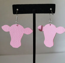 Load image into Gallery viewer, Cow Faux Leather Earrings
